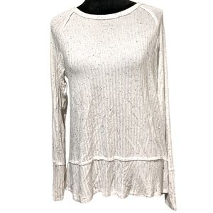 String up, Lace Back Knox Rose LS Top! Medium